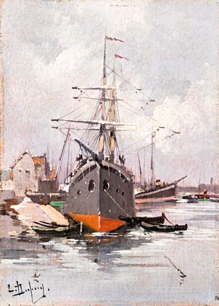 Galien-Lalou, Eugéne (1854-1941): Kikötőrészlet