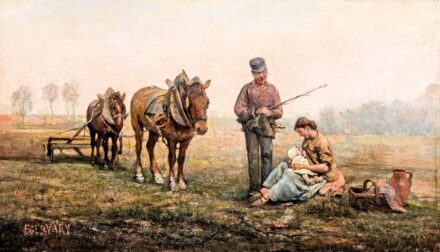 Egerváry Potemkin Ágost (1858-1930): Családi jelenet