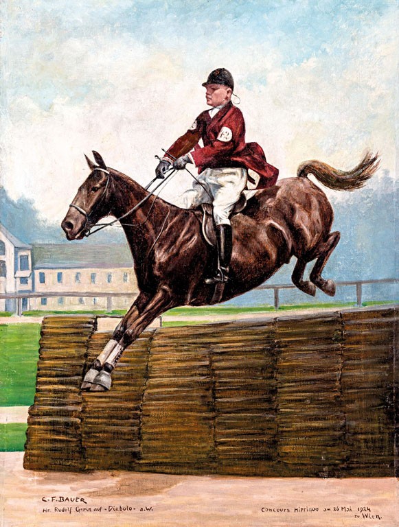 Bauer, Carl Franz (1879-1954): Rudolf Gerin Diaboloval ugrat, 1924