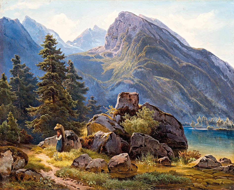 Fritsch, Melchior (1826-1889): Pihenő a szikláknál