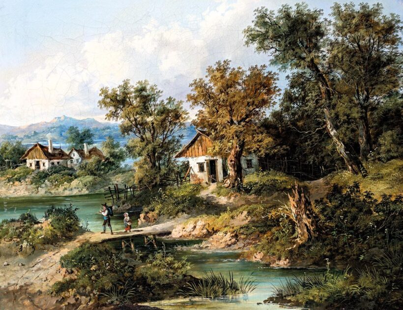 Osztrák festő, 1860 körül: Tóvidék