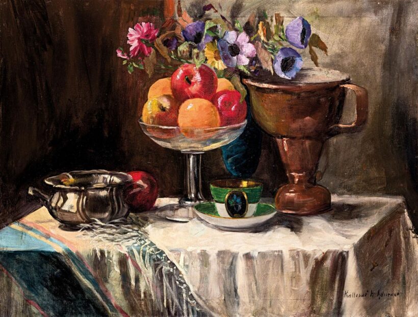 Hacker Adrienne, Kallos Leóné (1885-1930): Asztali csendélet