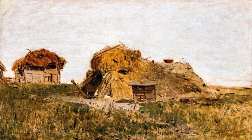 Mészöly Géza (1844-1887): Alföldi tanyarészlet, 1880 körül