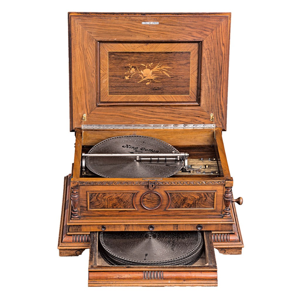 Polyphon zenegép, 22 db "lyukkártyás" lemezzel