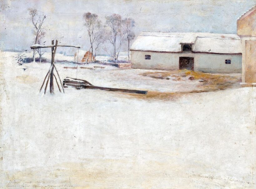 Iványi-Grünwald Béla (1867-1940): "Téli táj"