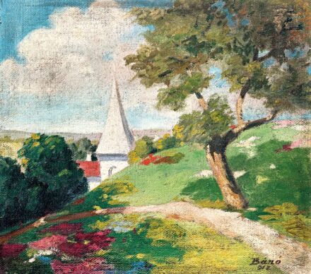 Bánó Dezső, id. (1881-1967): Domboldal napsütésben, 1912