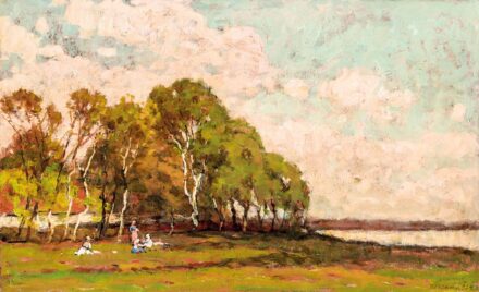 Bosznay István (1868-1944): Piknikezők, 1924