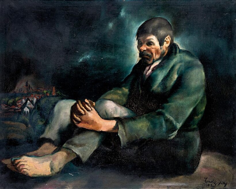 Erdélyi Ferenc (1901-1959): Töprengő alak, 1925