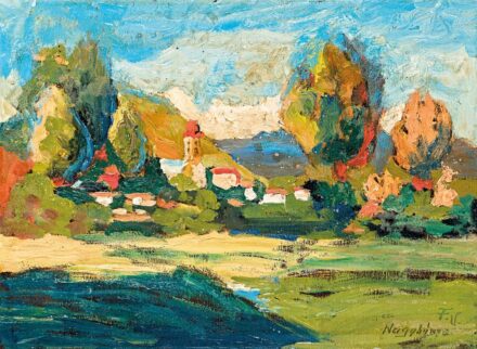 Ferenczy Valér (1885-1954): Nagybánya napfényben