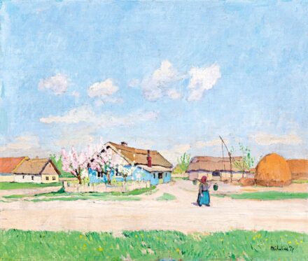 Mihalik Dániel (1869-1910): Falurészlet