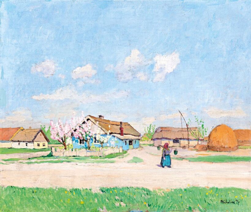 Mihalik Dániel (1869-1910): Falurészlet