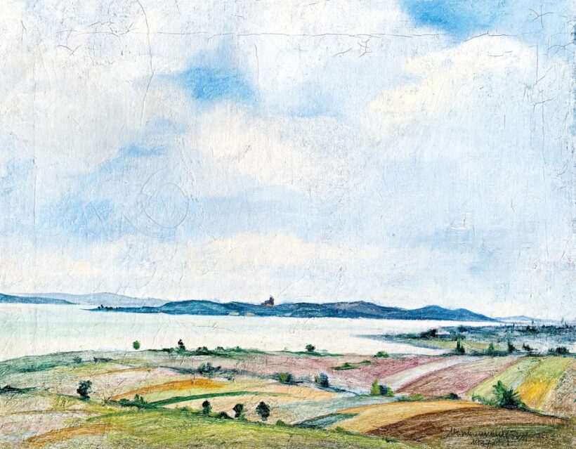 Mosshammer György (1911-1970): Balatoni kilátás, 1937