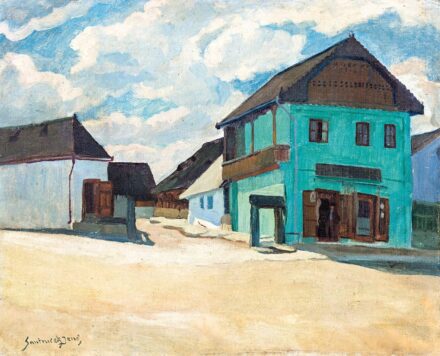 Szantrucsek Jenő (1903-1965): Kisvárosi részlet