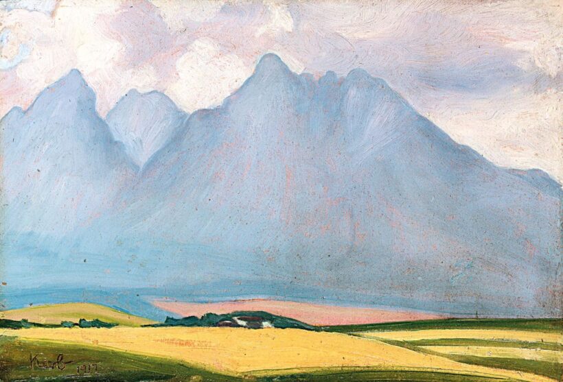 Korb Erzsébet (1899-1925): Tátrai táj, 1917