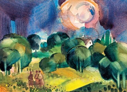 Pleidell János (1915-2007): Dombos táj