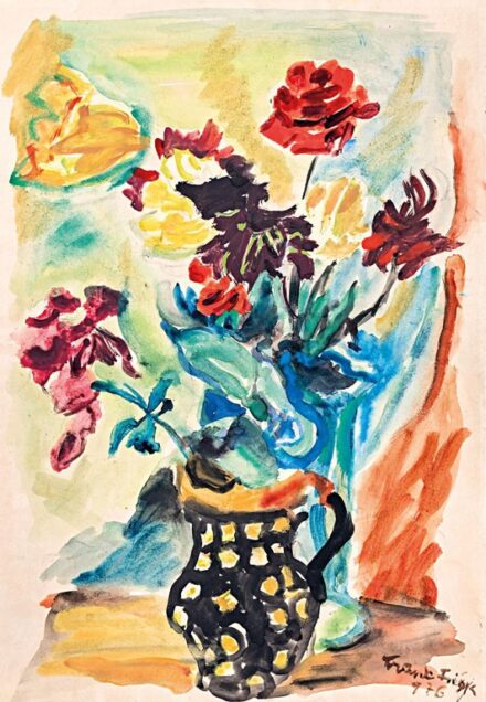 Frank Frigyes (1890-1976): Virágcsendélet, 1976