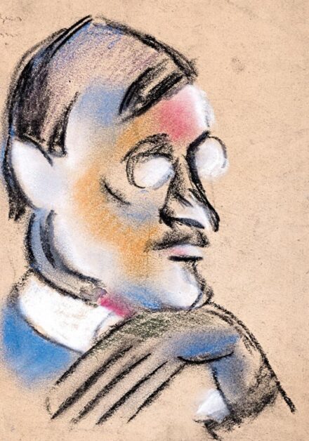 Schönberger Armand (1885-1974): Szemüveges férfi