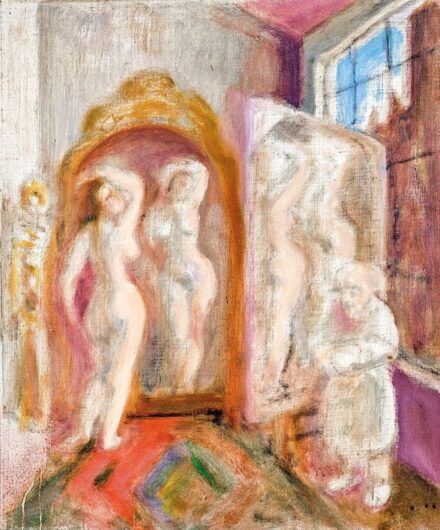 Szabó Vladimir (1905-1991): "Festő és modell", 1984