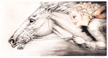 Icart, Louis (1880-1950): "Thoroughbreds", 1938