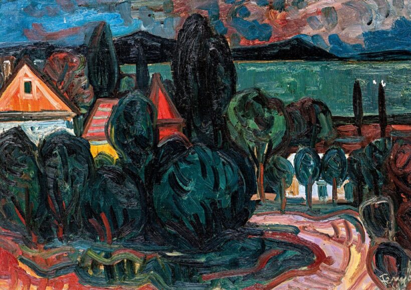 Fenyő Andor Endre (1904-1971): "Falu a Balatonnál", 1968