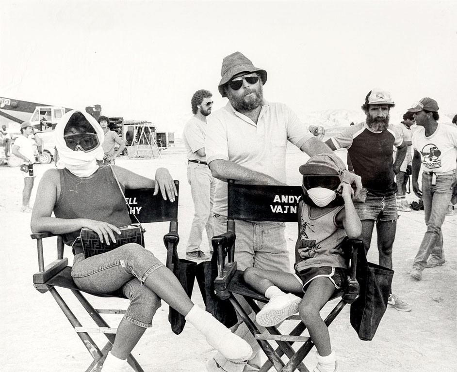 Andy Vajna, Cecilia Mong és Justin Vajna a "Rambo" című film forgatásán