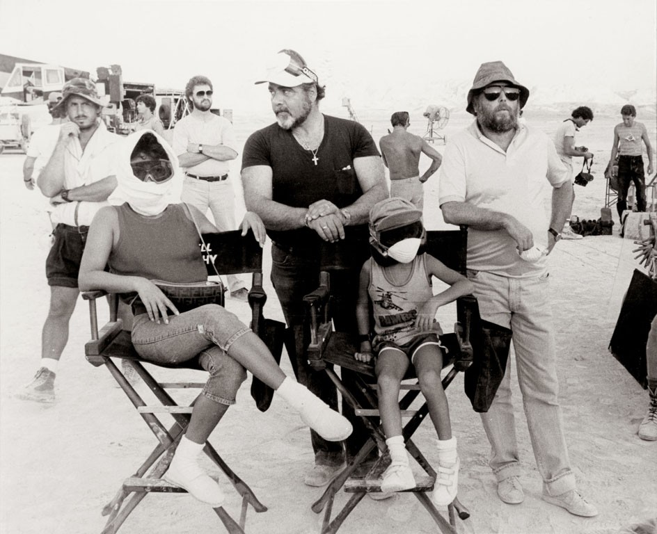 Andy Vajna, Cecilia Mong és Justin Vajna a "Rambo" című film forgatásán