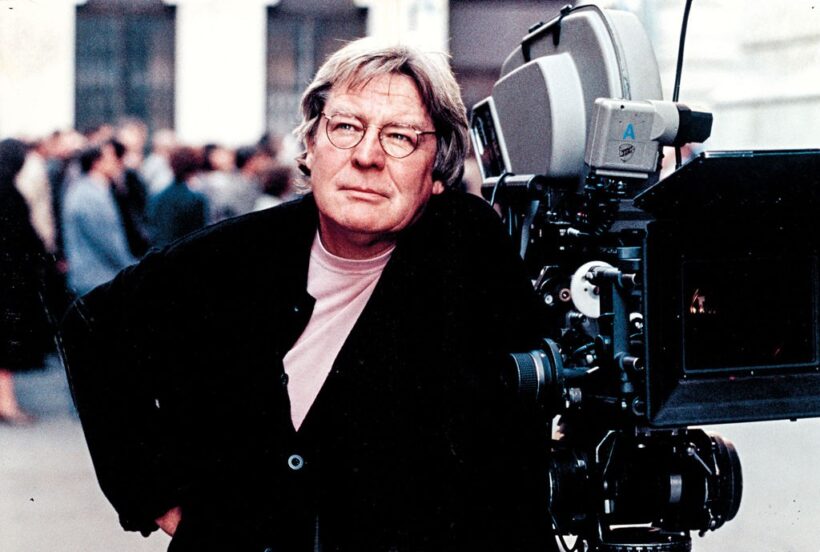 Alan Parker az "Evita" című film forgatásán