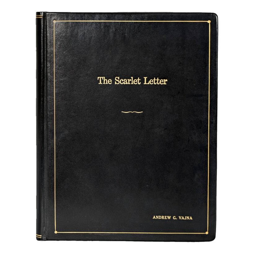 "The Scarlet Letter" díszpéldány