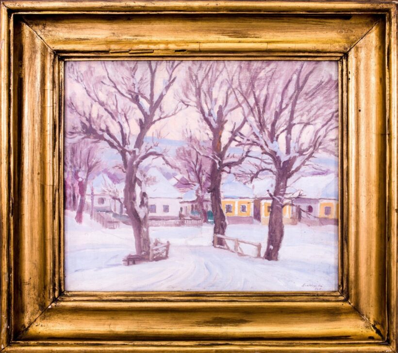 Szlányi Lajos (1869-1949): Téli ózdi táj - Image 2