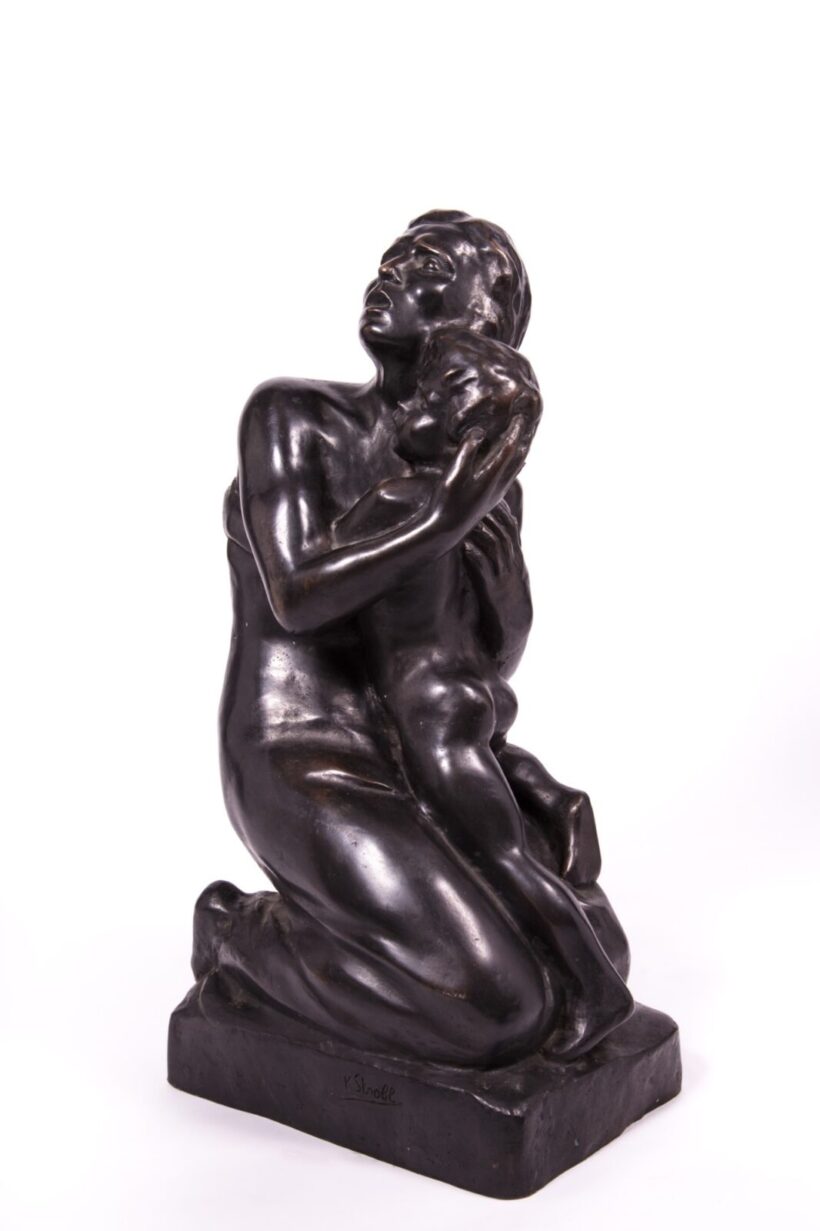 Kisfaludi Strobl Zsigmond (1884-1975): Anya gyermekkel (Anyai féltés)