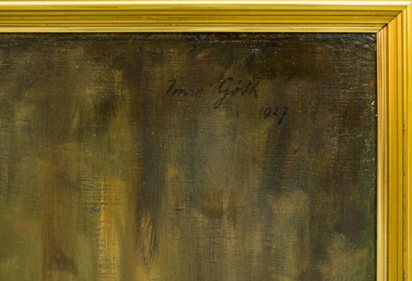 Góth Imre (1893-1982): Pihenő női akt, 1927 - Image 3