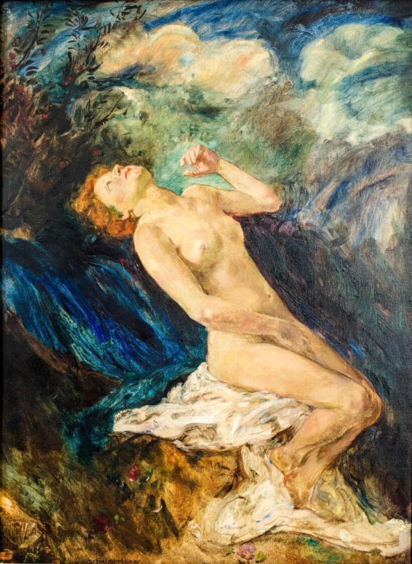 Magyar Mannheimer Gusztáv (1859-1937): Női akt (Jupiter és lo)