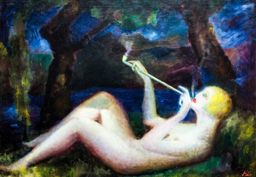 Klie Zoltán (1897-1992): Ópiumszívó, 1923
