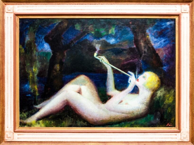 Klie Zoltán (1897-1992): Ópiumszívó, 1923 - Image 2