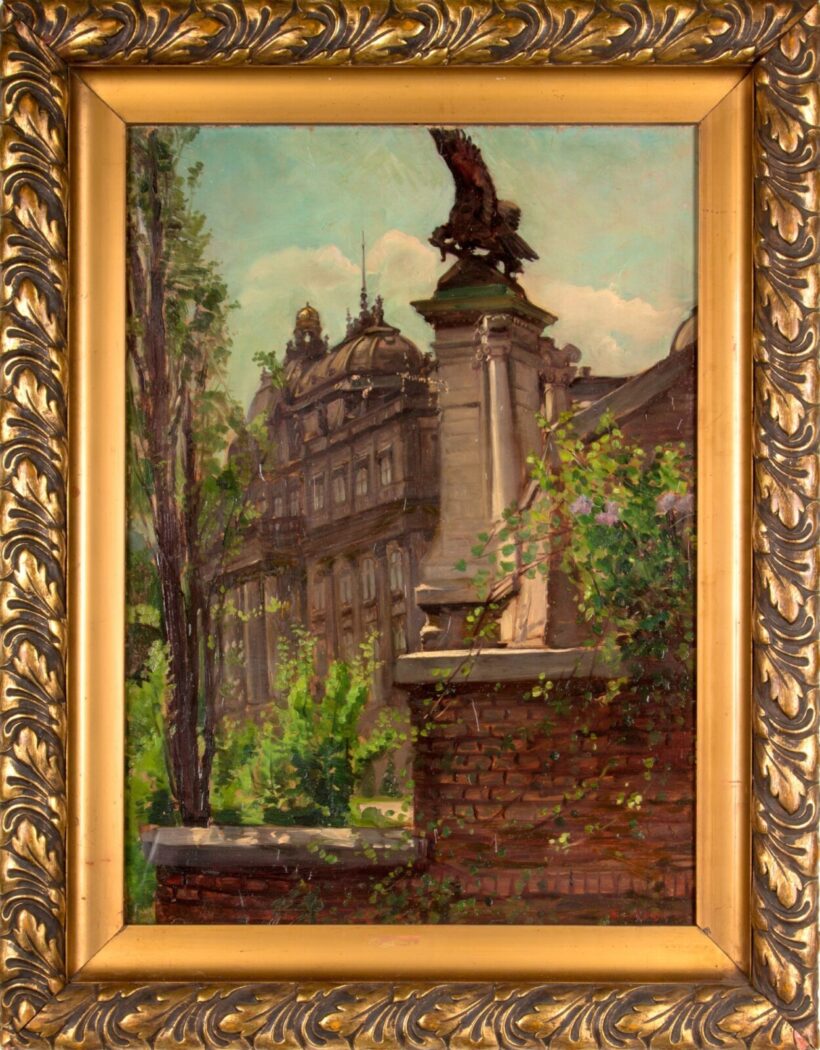 Bruck Lajos (1846-1910): Részlet a magyar király palotájából, Budapest - Image 2