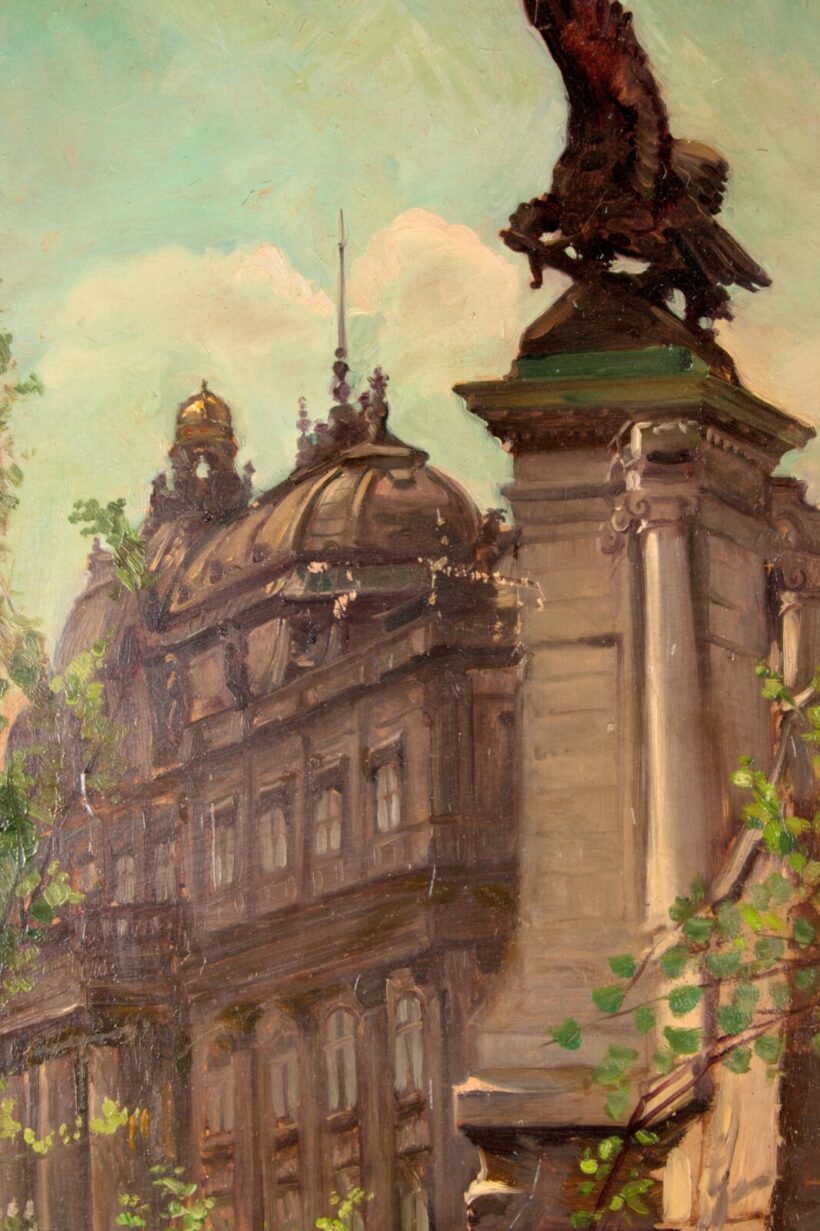 Bruck Lajos (1846-1910): Részlet a magyar király palotájából, Budapest - Image 4
