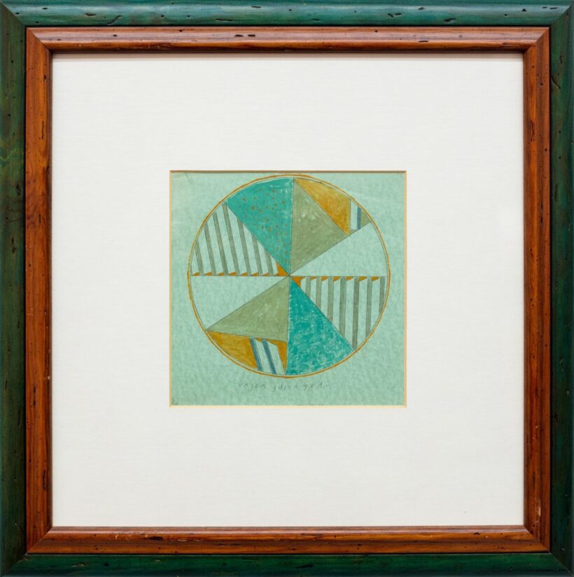 Vajda Júlia (1913-1982): Geometrikus körcikkek, 1981 - Image 2