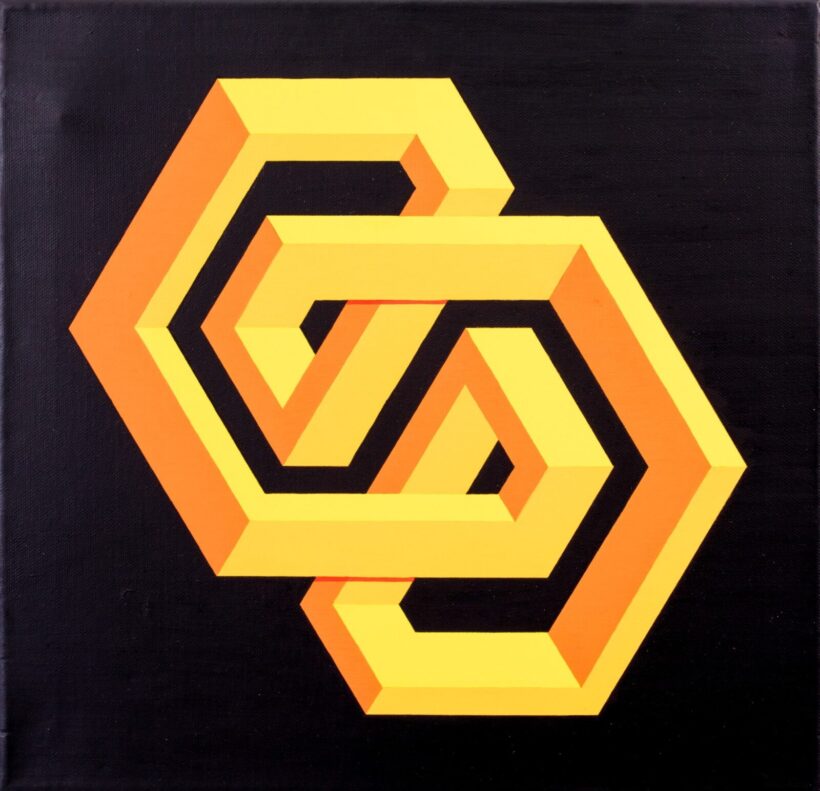 F Farkas Tamás (1951-): X8X Geo Dimenziók, 2017