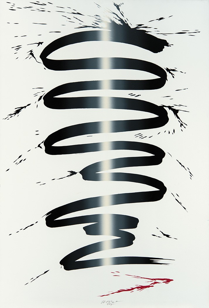 Hencze Tamás (1938-2018): Vertikális fény, 2007