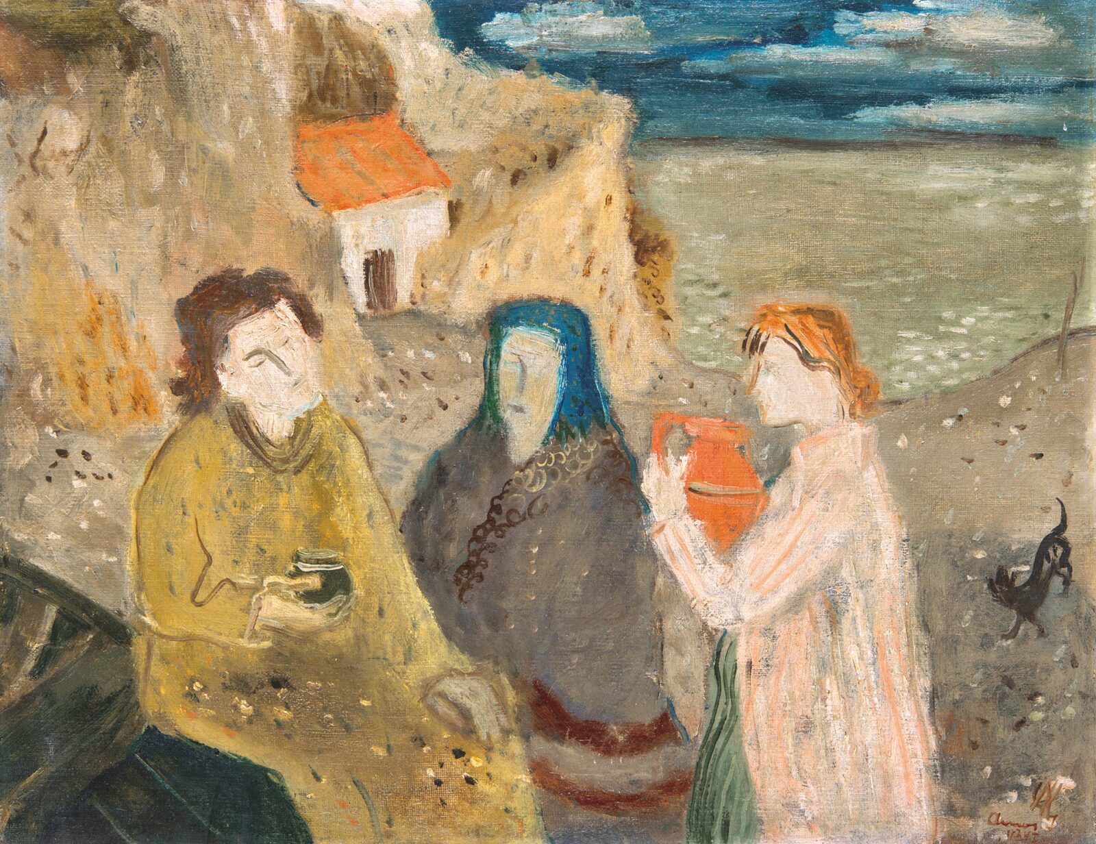 Ámos Imre (1907-1944): Beszélgetők, 1934