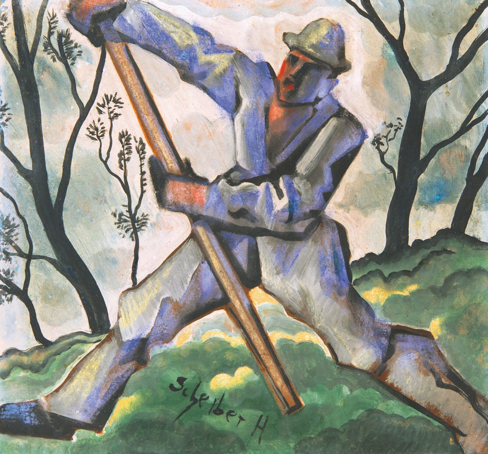 Scheiber Hugó (1873-1950): Férfialak