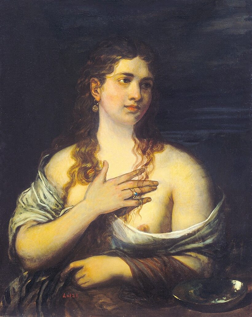Lotz Károly (1833-1904): Félakt