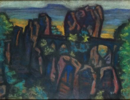 Pap Gyula (1899 - 1983): Sziklák Szász-Svájcban, 1964