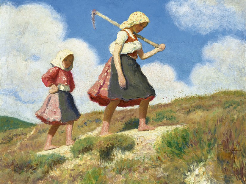 Glatz Oszkár: Kislányok napfényben