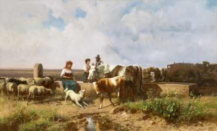 Markó András: Kút a római Campanán, 1884