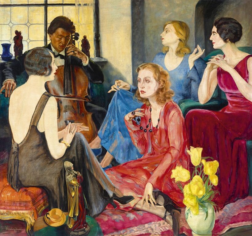 Bardócz Árpád: Szalonban (Házi koncert, gordonka), 1931