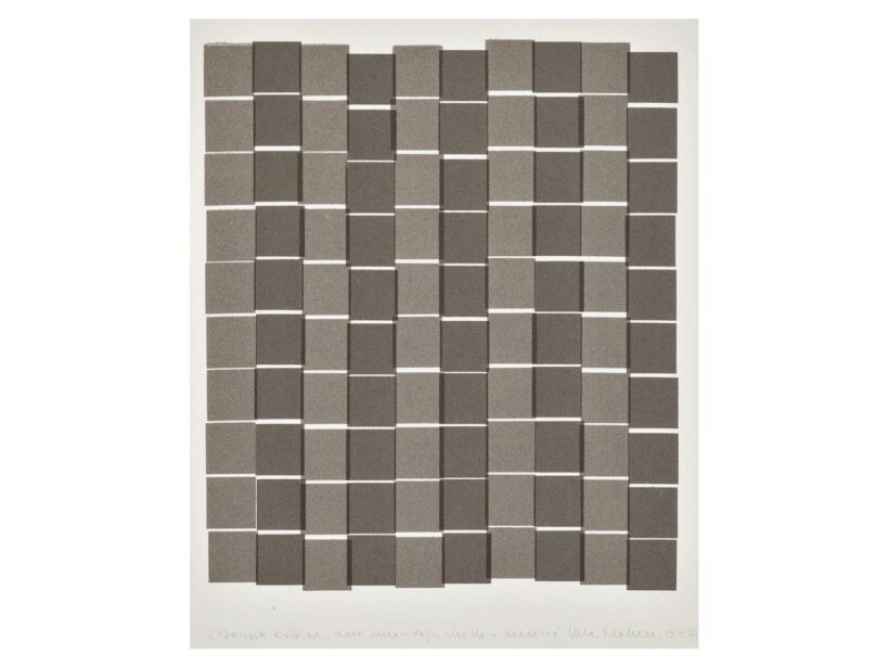 8. Vera Molnár: 100 Squares VI., 1987