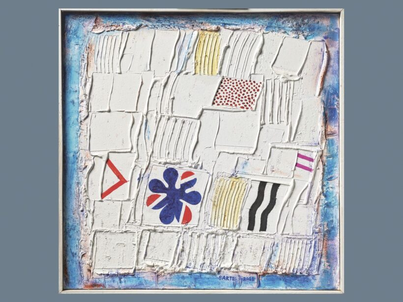 82. Bartl József: Hétlevelű lóhere kékben, 2005