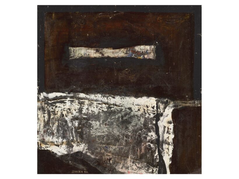 124. Szikora Tamás: Lebegő forma, 1980