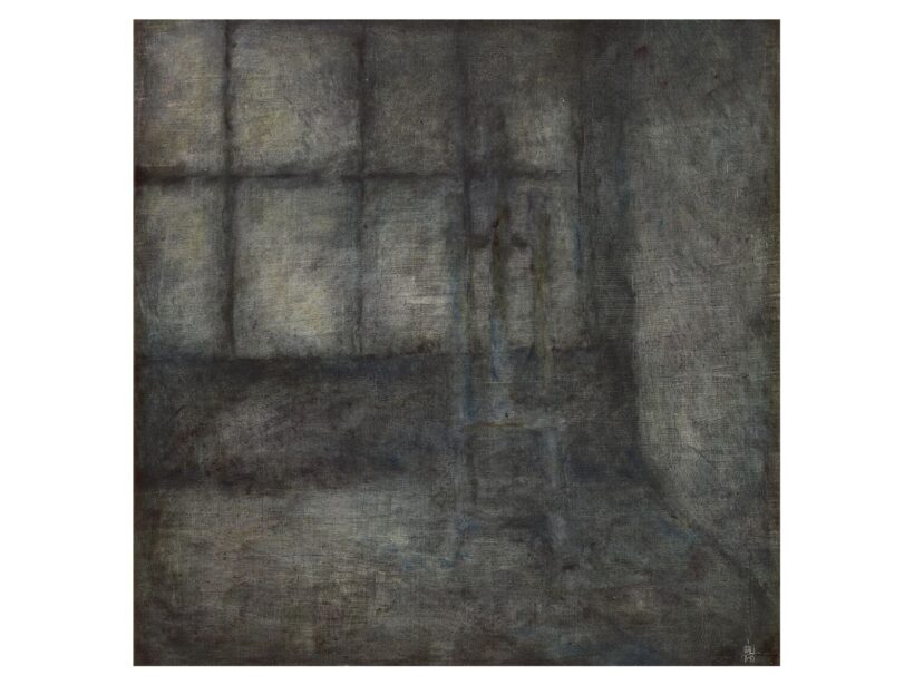 125. Váli Dezső: Műterem festőállvánnyal, 1993